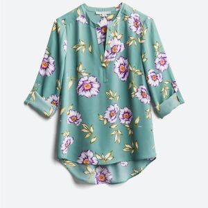 DANIEL RAINN- Koda Split Neck Blouse